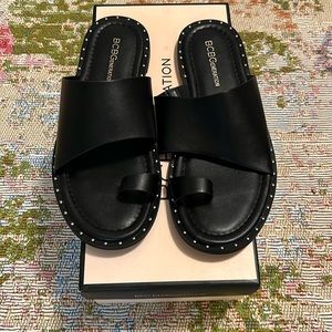 BCBG black sandal